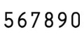 odbicie numeratora automatycznego ośmiocyfrowego